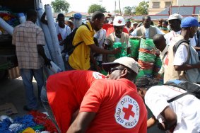 Foto Cruz Roja en Haití
